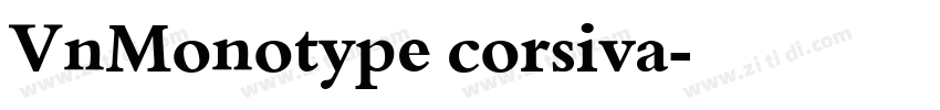 VnMonotype corsiva字体转换